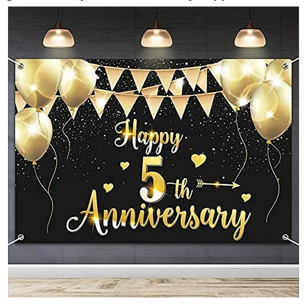 5th Anniversary Party Banner